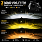 DEPOIDS 3 Color LED Projectors | White, Yellow & Warm | Universal Fit for Pakistani Cars
