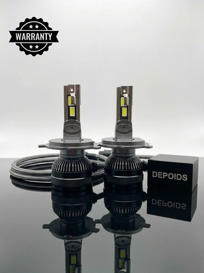 Depoids Pro 2.0 H4 LED Headlights (High/Low Beam) – Ultra Bright Car LED Lights in Pakistan