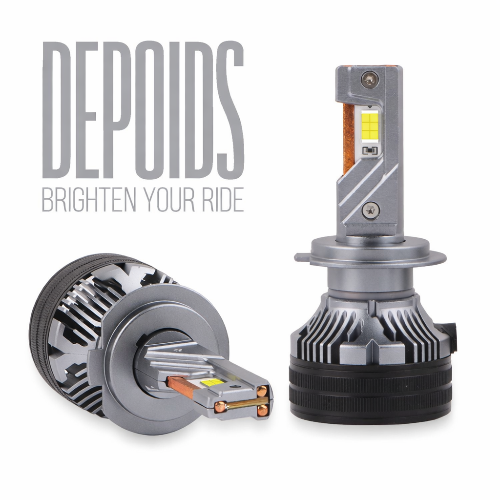 DEPOIDS H4 LED Head Light Bulbs (Pair) 500W (High/Low) | BRIGHTEST LED IN PAKISTAN